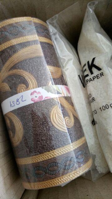 Wallpaper Border Klasik Coklat