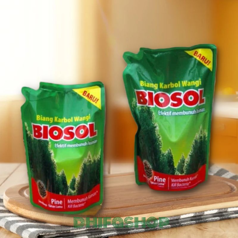 Biosol Karbol Wangi Pouch pembersih toilet / lantai 400 ml/ 700 ml