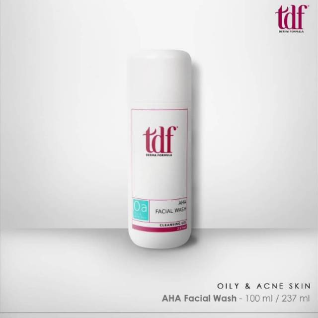 TDF derma formula AHA facial wash