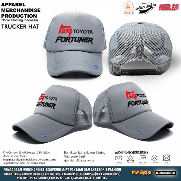 TOPI JARING TRUCKER TOYOTA FORTUNER   -