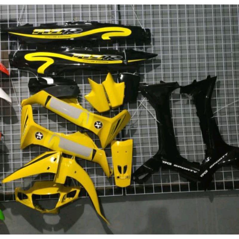 PROMO cover body full halus yamaha fizr f1zr caltex kuning hitam