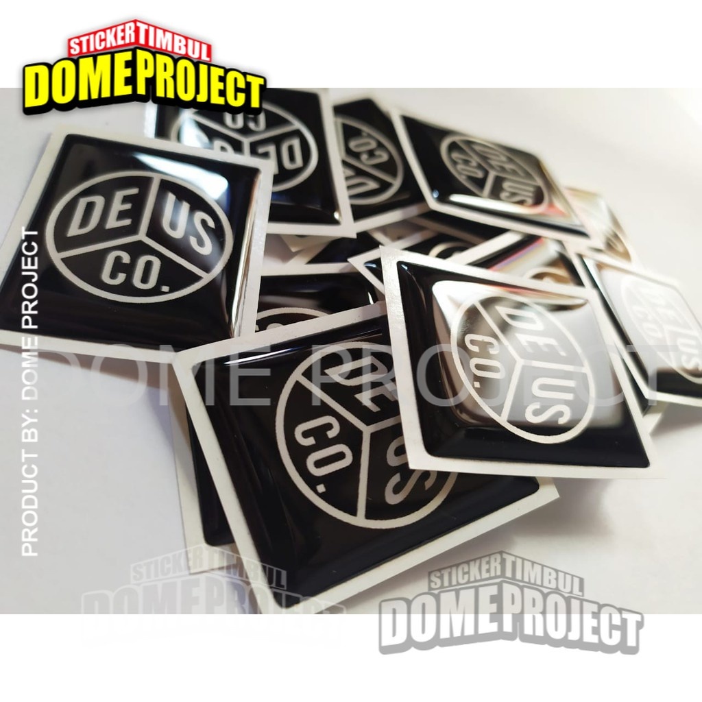 STIKER MOTOR DEUS EMBLEM DASI VESPA PIAGGIO STIKER RESIN TIMBUL LENTUR STIKER AKSESORIS SEPEDA MOTOR