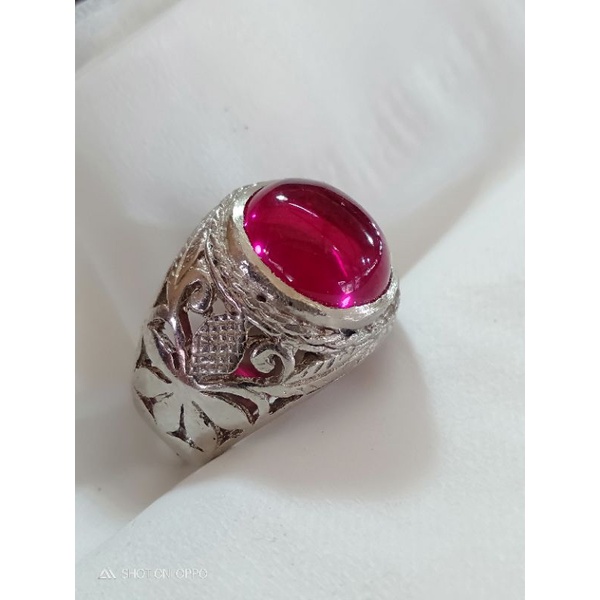 batu cincin akik merah rose bangkok