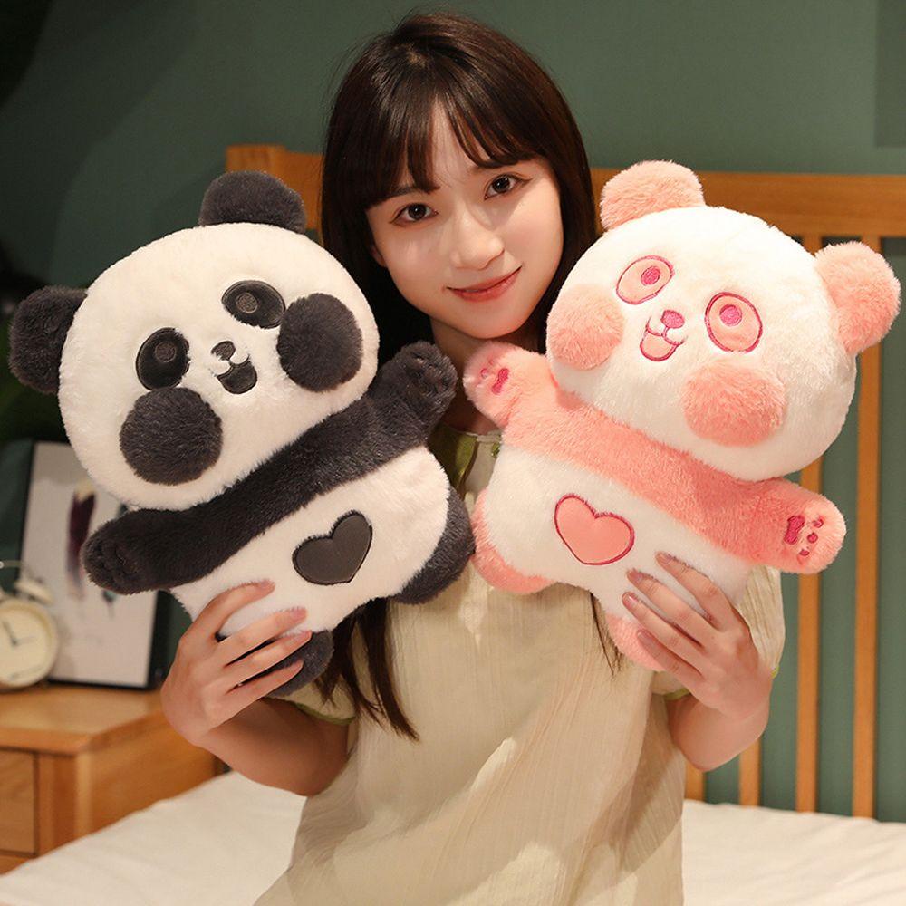 NEEDWAY Dudu Panda Mainan Mewah Lucu Indah Lembut Mainan Hadiah Ulang Tahun Dekorasi Rumah Berbulu Panda Kartun Boneka Mainan