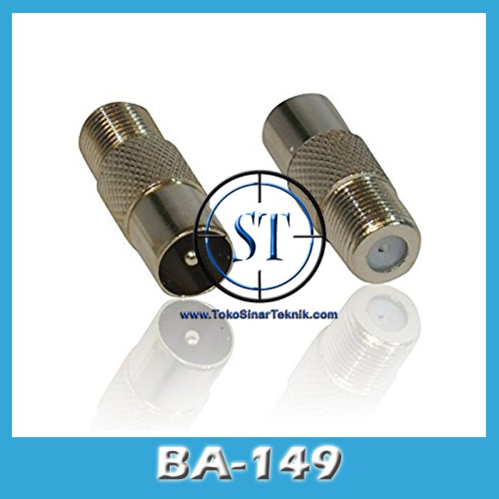 BA-149 Socket F To Plug TV 2047 FEMALE ANTENA