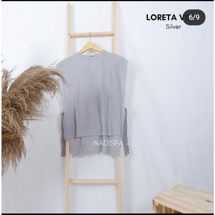 LORETA VEST RAJUT POLOS