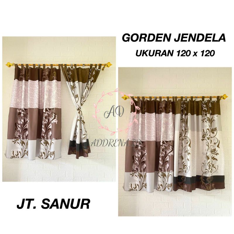 Gorden Kamar Pendek Gorden Jendela Kecil 120x120