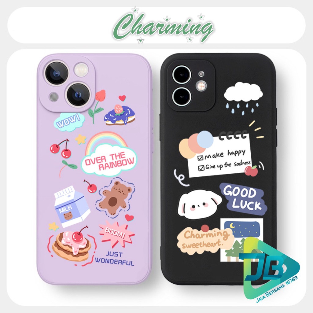 CASE CASING SOFTCASE SILIKON MACARON PELINDUNG KAMERA CHARIMING OPPO VIVO SAMSUNG XIAOMI REALME IPHONE ALL TYPE JB5584