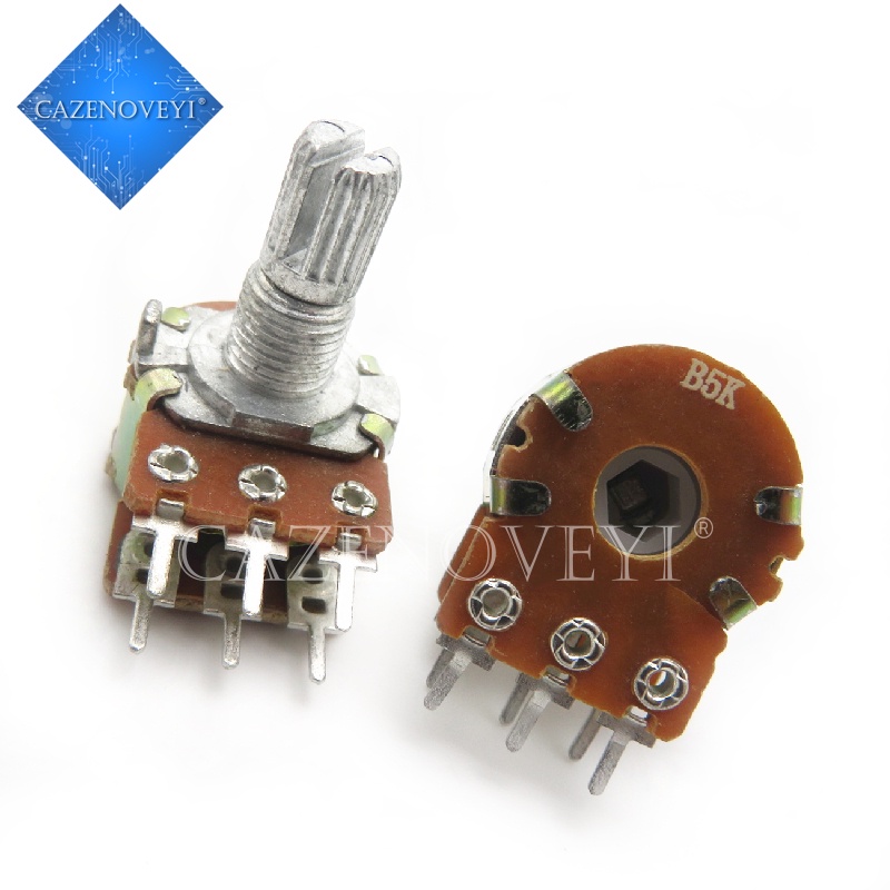5pcs Potentiometer B1K B2K B5K B10K B20K B50K B100K B500K B1M 6Pin Shaft WH148 1K 2K 100K 5K 50K 500K 10K