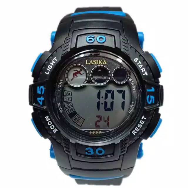 Jam Tangan Pria Sporty Tanggal/Hari Aktif Lasika Tahan Air F-88