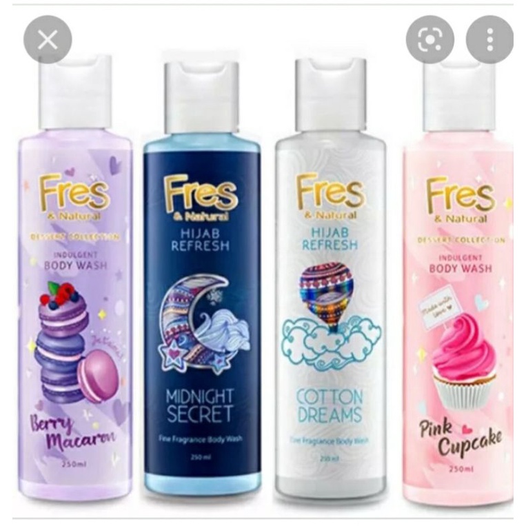 fres and natural sabun cair botol 250 ml
