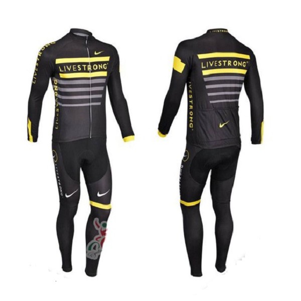 Jersey Sepeda Import LIVESTRONG Panjang Roadbike