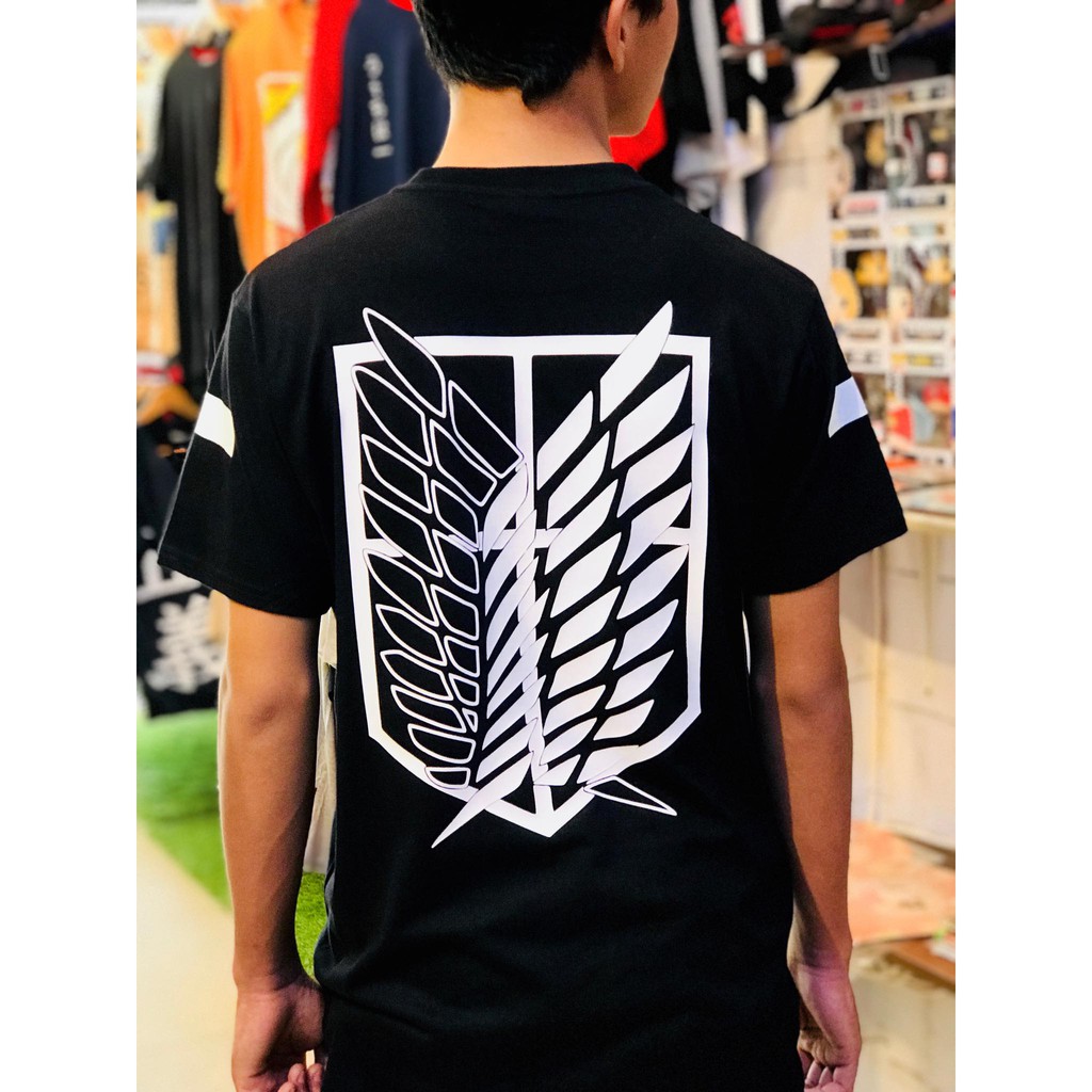 Tshirt SNK Survey Corps Black Attack On Titan