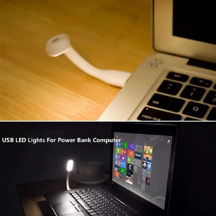 Lampu Led USB Flexibel Laptop Power Bank Portable Light Night Reading