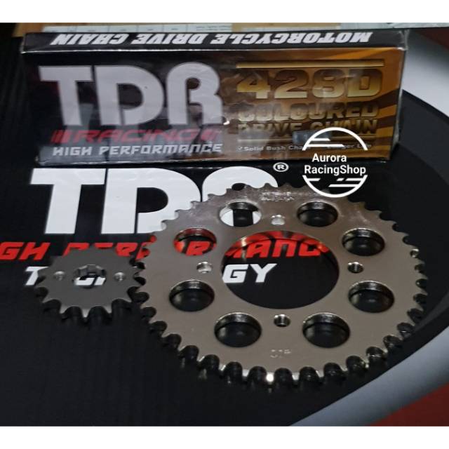 Jual Gear Set TDR New Jupiter Z 113 / Z1 Vega ZR & Rantai TDR 428 D