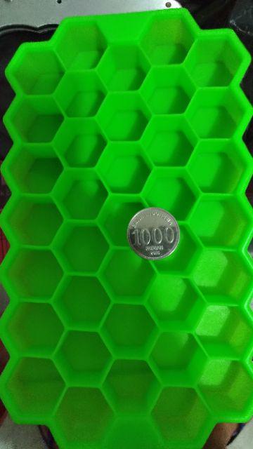 Cetakan Es Batu Silikon Anti Pecah Elastis Honeycombs