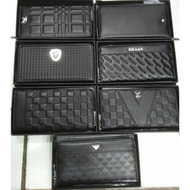 Dompet kulit asli import 1 resleting