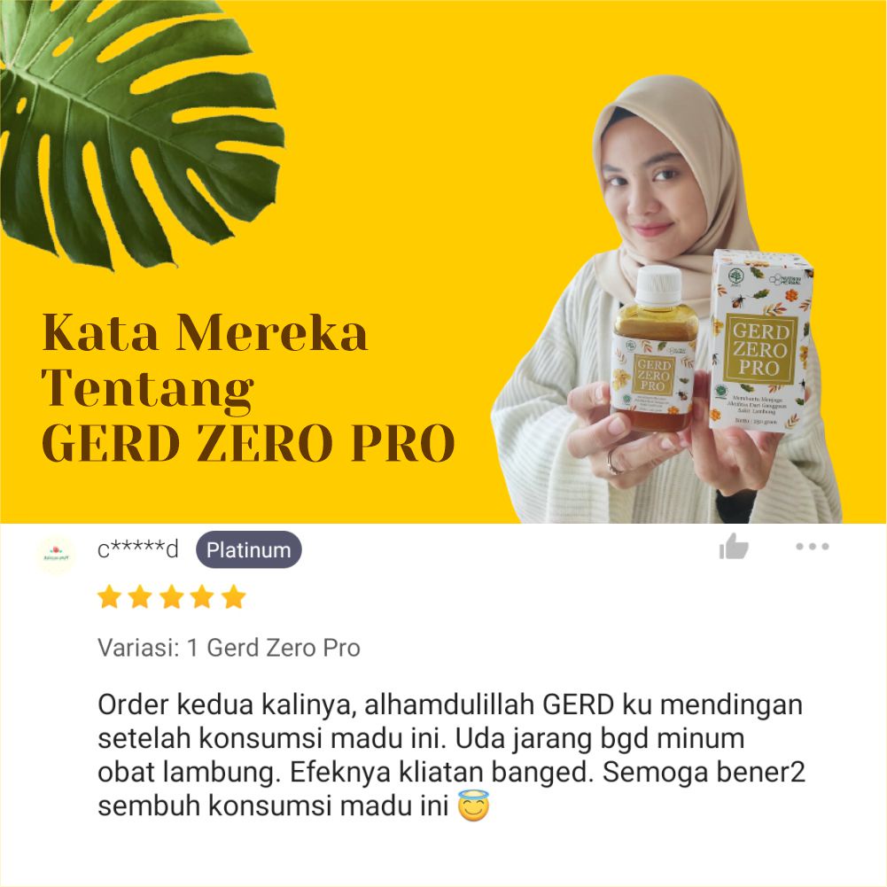 GERD ZERO PRO - OBAT ASAM LAMBUNG / MADU LAMBUNG / OBAT MAAG / OBAT LAMBUNG - Gerd Zero Pro Lambung Original Obat Herbal Alami Mengatasi Nyeri Lambung, Dada Terasa Terbakar Hingga Tenggorokan Mengganjal.-6