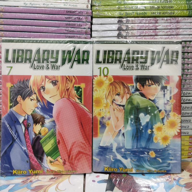 komik library war love &amp; war vol 2, 7,10