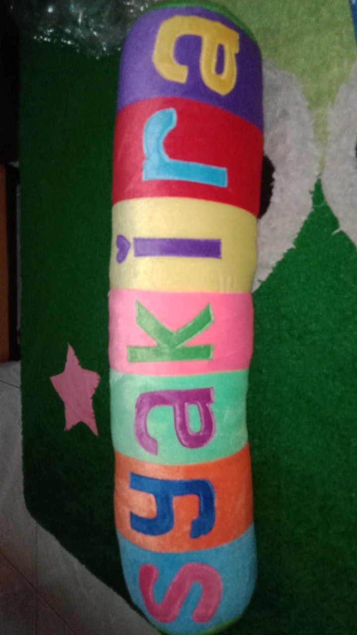 Guling Nama Velboa Murah 60cm