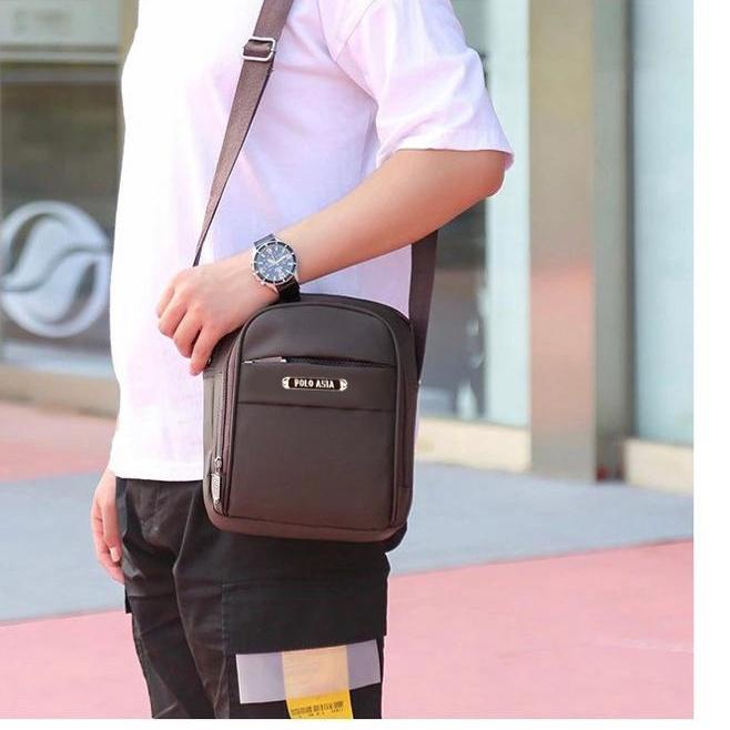 Tas Pria Polo Asia-Moto Tas Selempang Import Sling bag Trendy Tas Polo Original Slempang Import