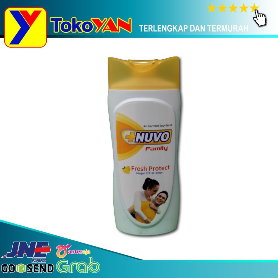 Nuvo Body Wash Fresh Protect Sabun Mandi Cair Botol 250 ml