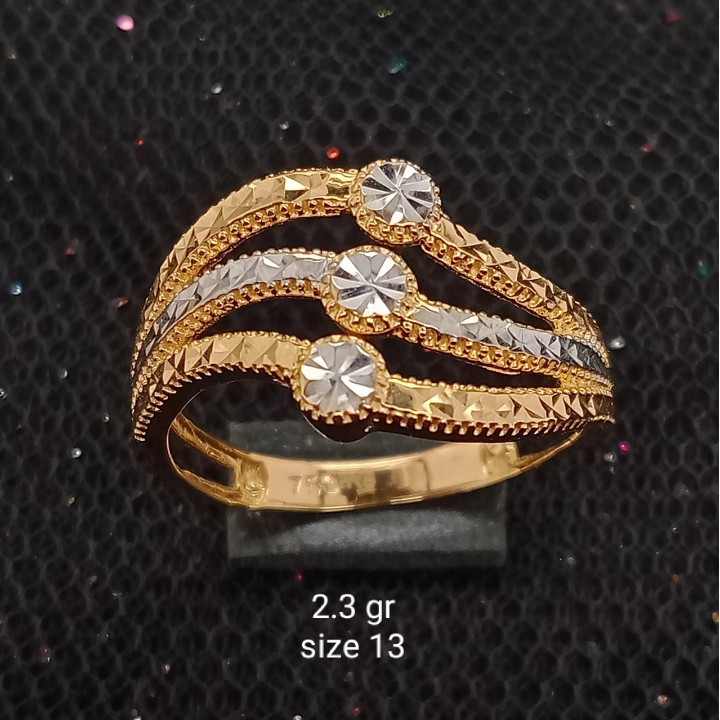 Cincin Emas 17 K - 2.3 gr Kadar 750 - 2108