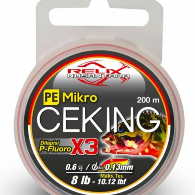 PE. MIKRO RELIX NUSANTARA CEKING X3 (Color ORANGE) 200m