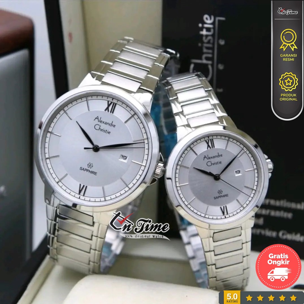 Jam Tangan Pasangan / Satuan Alexandre Christie AC 8537 Original