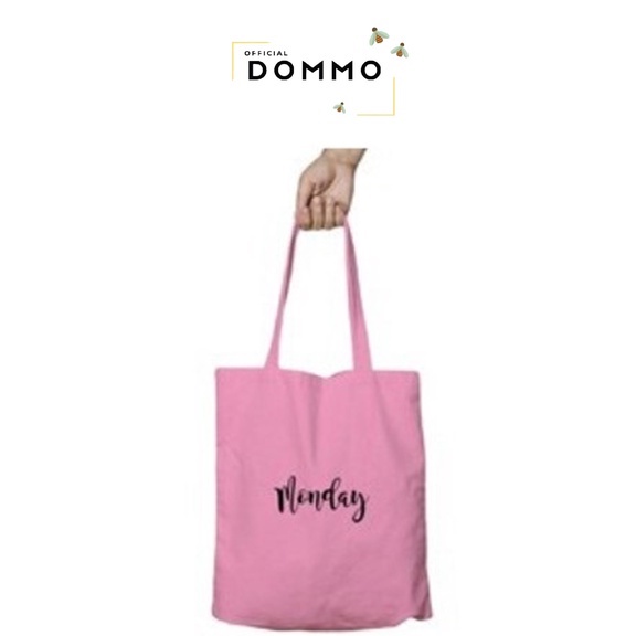 [LOKAL] DOMMO - D1029 DAYS Dari Jakarta BISA COD ToteBag DAILY TOTE BAG NAMA HARI