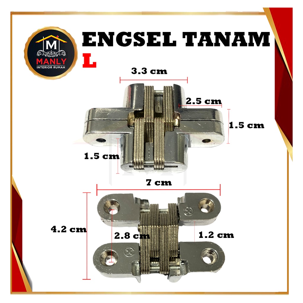 Engsel meja lipat / engsel Tanam/ Engsel Deer Tanam CHROME Cross Hinge Pintu Lemari Meja Lipat Tanan