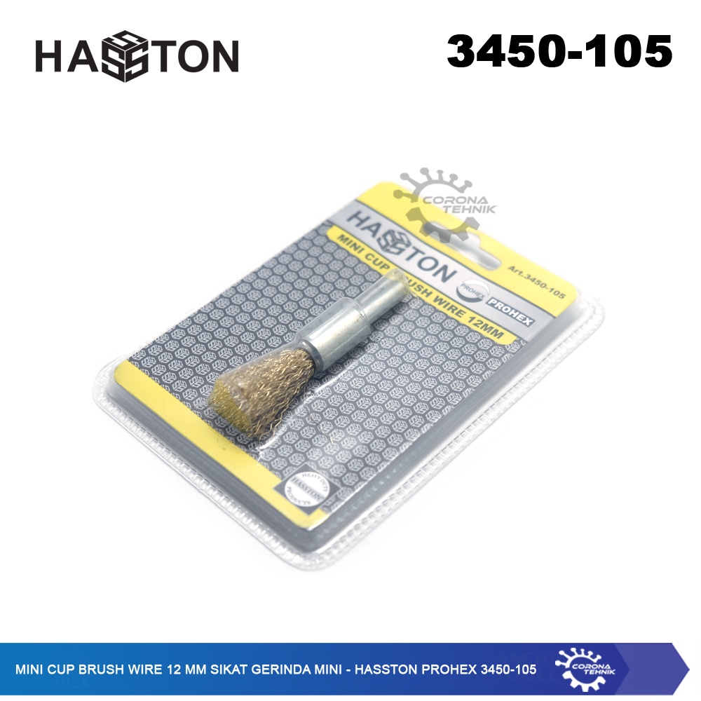 Hasston Prohex 3450-105 - Mini Cup Brush Wire 12 mm Sikat Gerinda Mini