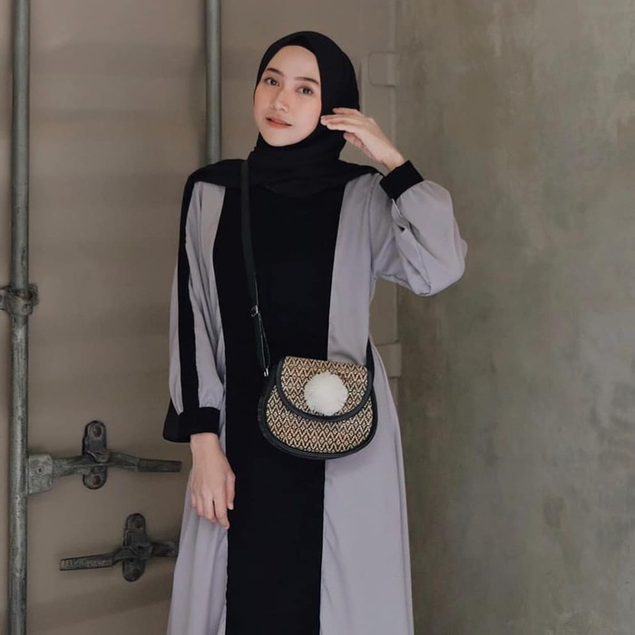 GAMIS NIBRAS BASIC NBC 01 HIJAU BOTOL TOYOBO POLOS CANTIK ADEM BUSUI FRIENDLY MURAH FASHION MUSLIM I