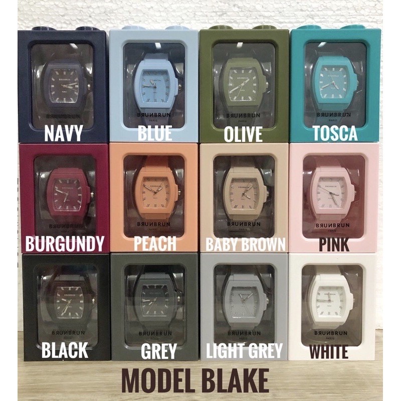 BRUN BRUN PARIS BLAKE/ RIVA / NEO BOO  / MARLO / MARC BURN BURN WATCH Jam tangan brunbrun surabaya