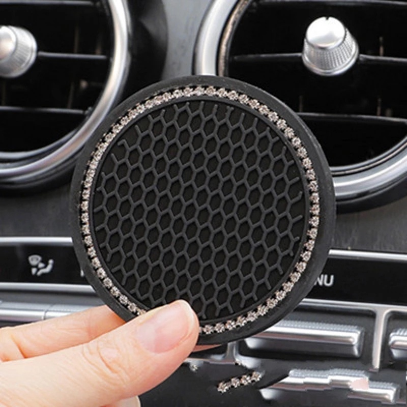 Non-slip Car Water Cup Pad,Diamond Car Coaster