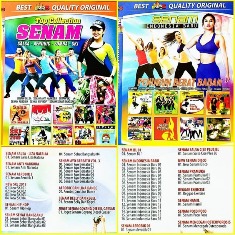 Terlaris Paket 2 Kaset Senam Poco-poco & Senam SKJ - Kaset Video Intruksi Senam Ibu-ibu - Kaset Vide