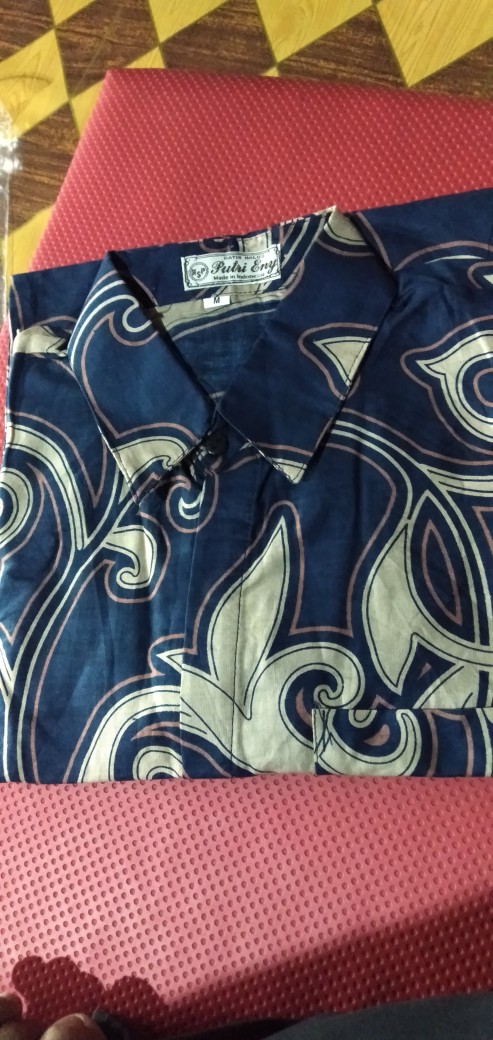 Hem Batik Atasan Pria Batik Pekalongan 88 Kemeja Formal Lengan Pendek M L Xl Murah Berkualitas