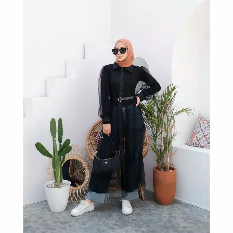 LONG OUTER HIJAB KEKINIAN TRENDY