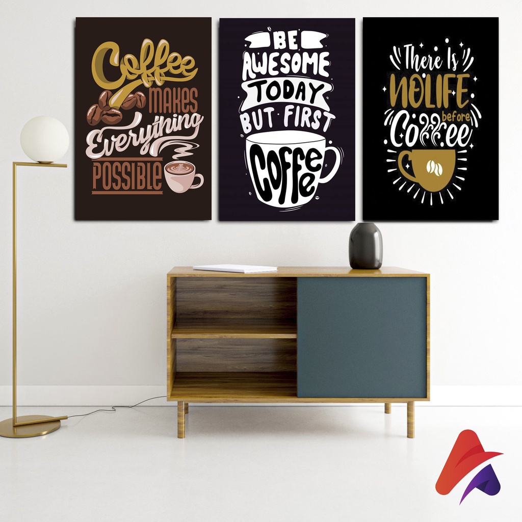 HIASAN DINDING CAFE (20X30) KOPI WALL DECOR PAJANGAN POSTER KAYU CAFE KOPI