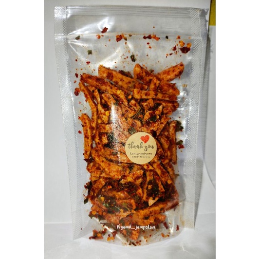 BASRENG STIK PEDAS DAUN JERUK / BASRENG KERING / BASRENG VIRAL / BASRENG EKONOMIS KEMASAN 100GR BISA COD-Extra pedas