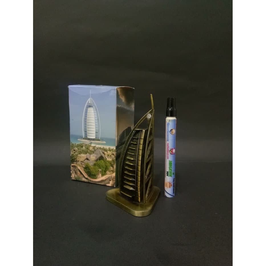 New Arrival PAJANGAN MINIATUR BURJ AL-ARAB SOUVENIR MENARA BURJ KHALIFA DUBAI Low Price!