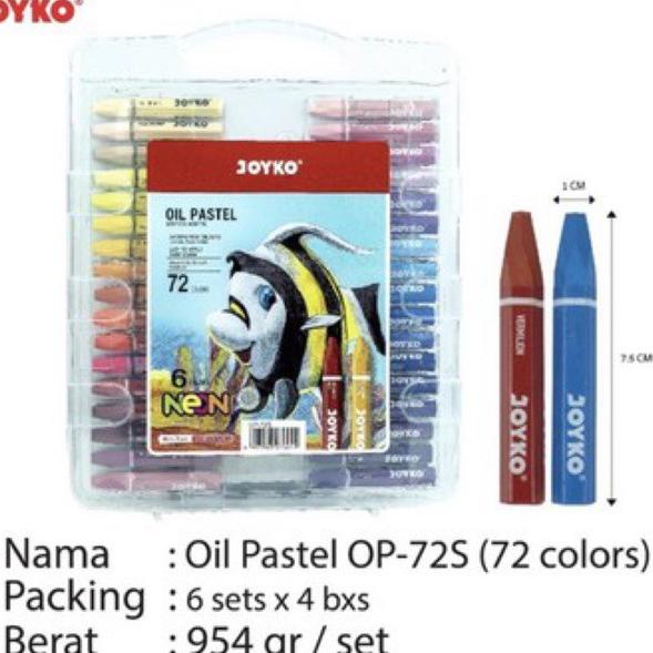 

(SALE) Crayon / Oil Pastel / Krayon Joyko Titi OP-72S 72 warna