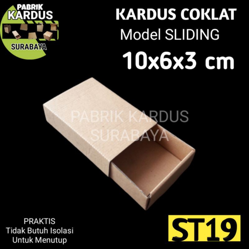 

KOTAK SLIDING ST-19 COKLAT KARDUS KARTON BOX HP AKSESORIS SOUVENIR