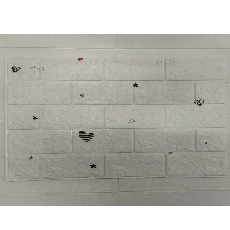 ✧YUKSHOPING✧ Wallpaper Dinding 3d Motif Gambar Wallfoam Dekorasi Kamar Murah R535-LOVE