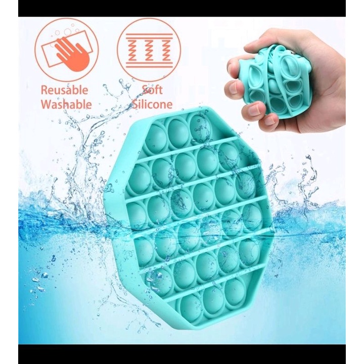 Pop It Rainbow Pop it Among Pop it Bulat Pop It Unicorn Mainan Anak edukasi Pop it Bulat Pop it persegi Mainan anak Pop it Dino mainan anak edukasi-3