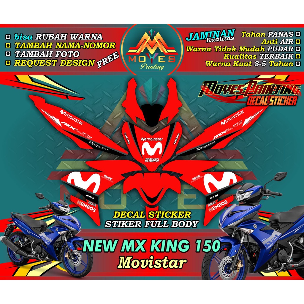 Decal Stiker Decal Full Body MX KING NEW 150 Full Body - Decal Stiker Motor MX KING NEW 150 Stiker F