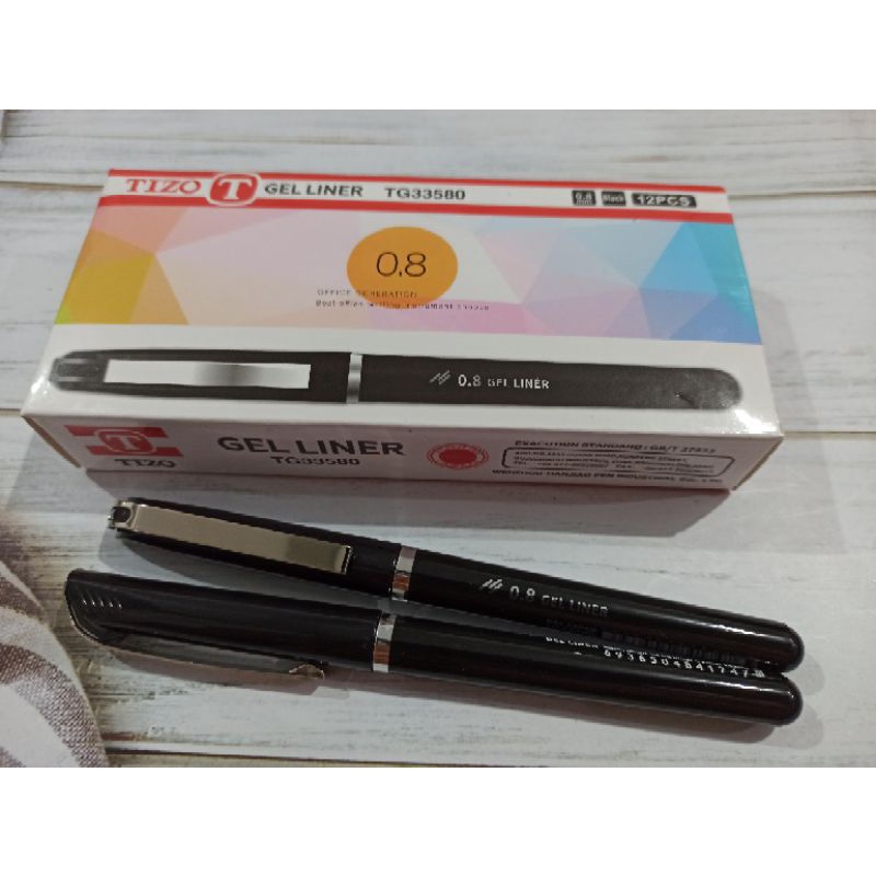 

(12pc) Bulpen Gel TG-33580 Mata pena 0.8mm