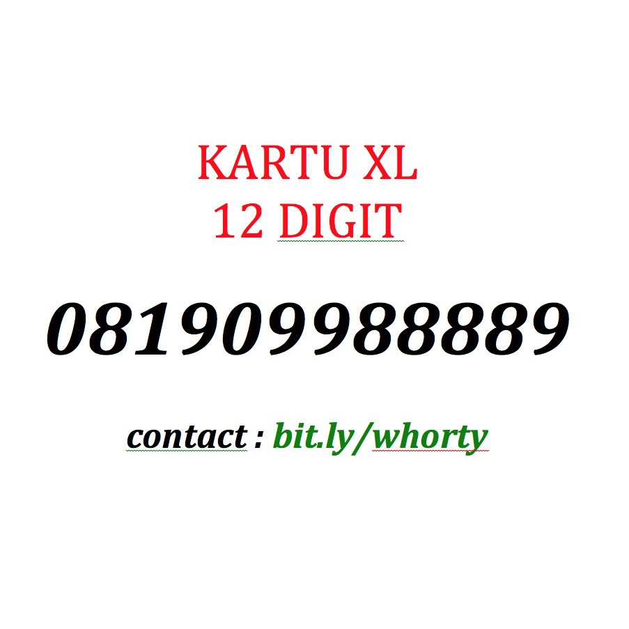 

Jual Kartu XL Pra Bayar No Cantik 12 Digit 081909988889