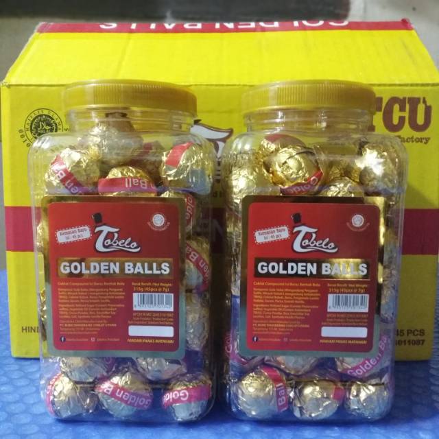 

Golden balls 45 pcs
