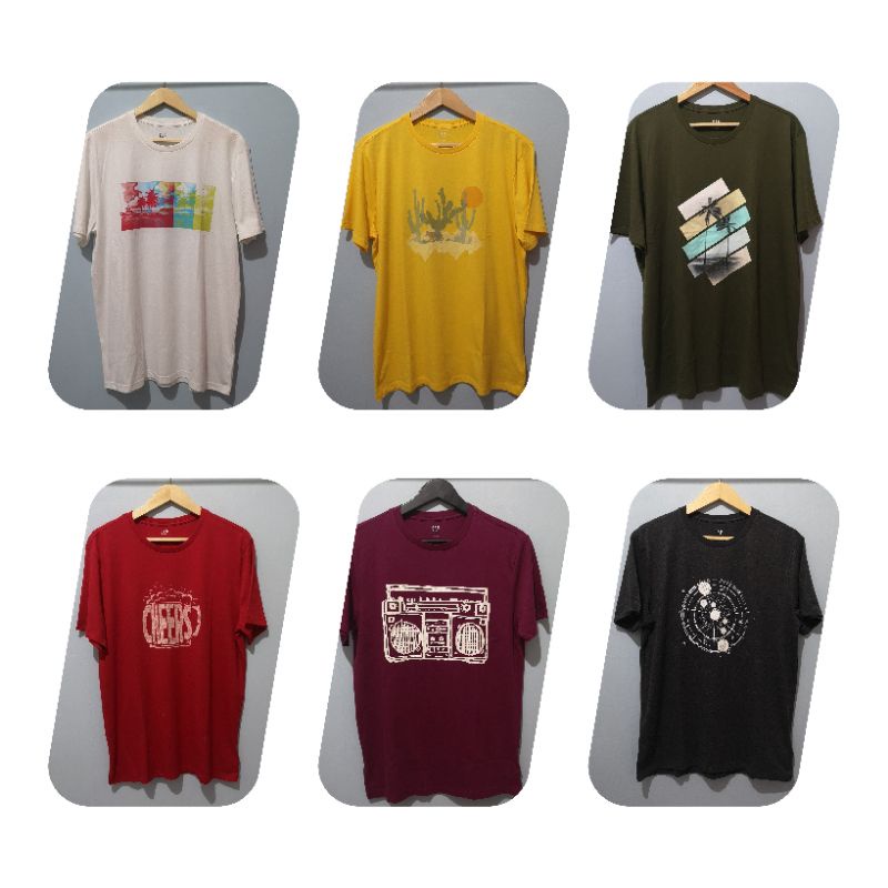 Kaos Pria Wanita / Baju Cowok Cewek GAP Graphic Original men